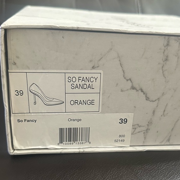Jessica Rich “So Fancy” Orange & Clear Stiletto - Size 39 (US 9) NWT - Picture 13 of 14